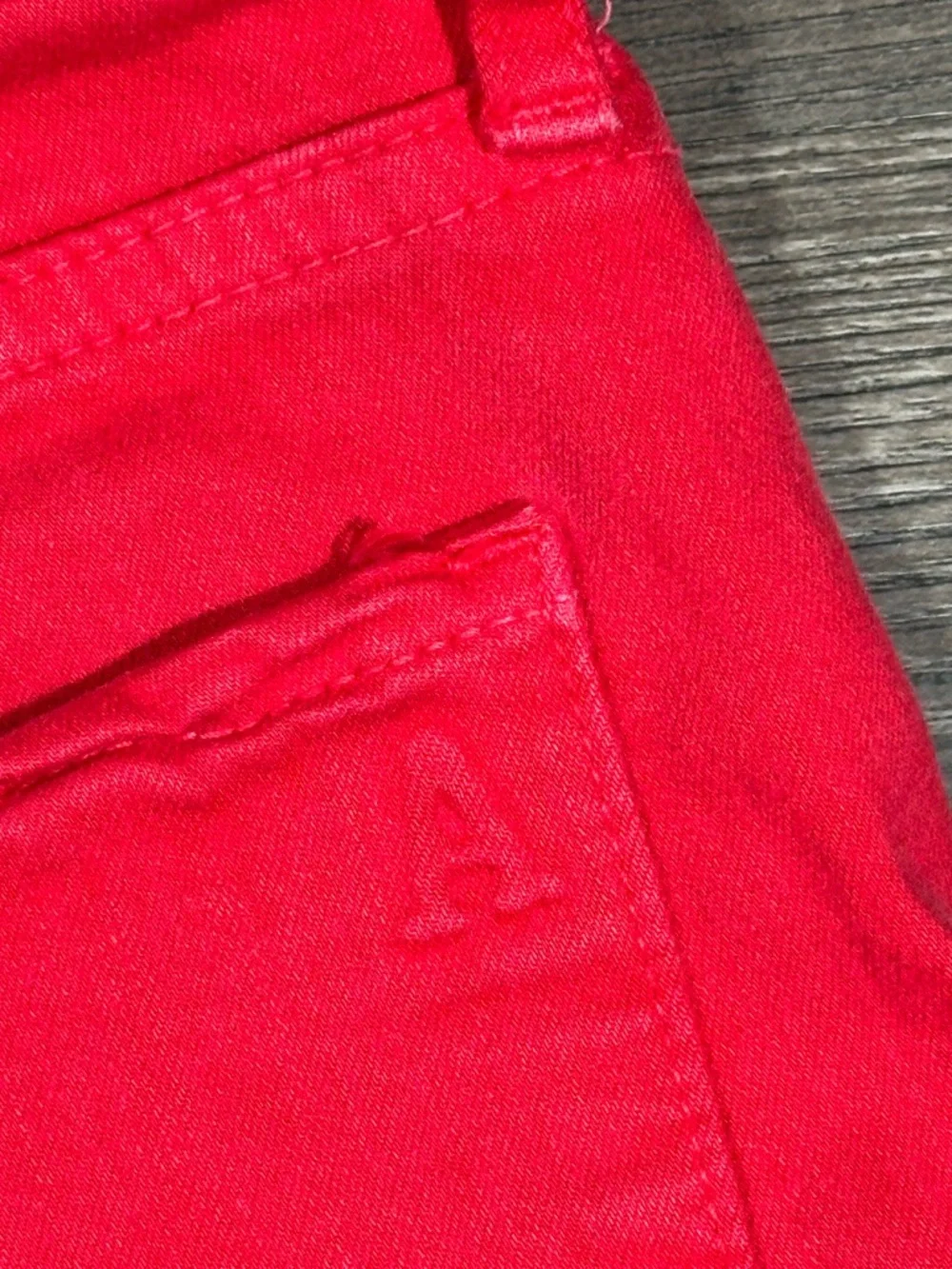 ARTICLES OF SOCIETY Red Faux Front Pocket  Skinny Jeans 26
